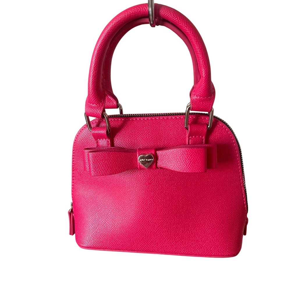 Betsey Johnson‎ Women's Mini Dome Satchel Bag Hot Pink Floral Lining